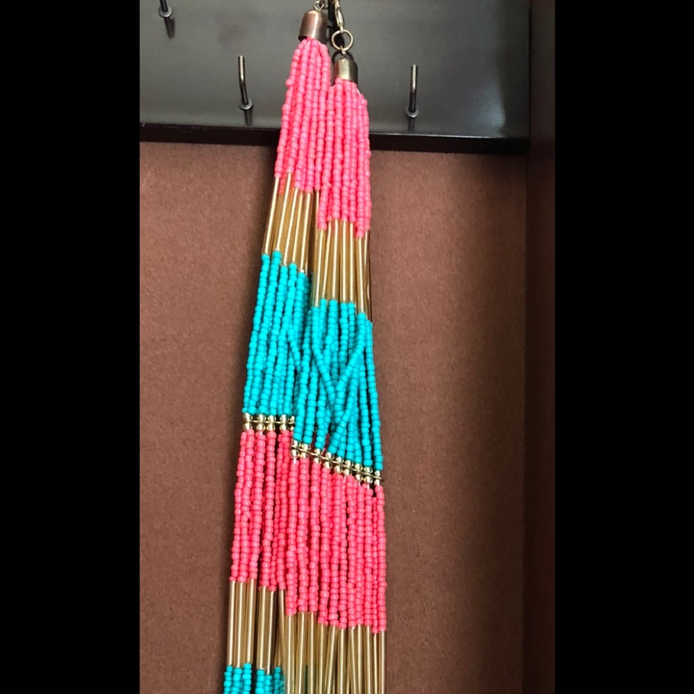 Colorful set of earring nd necklace